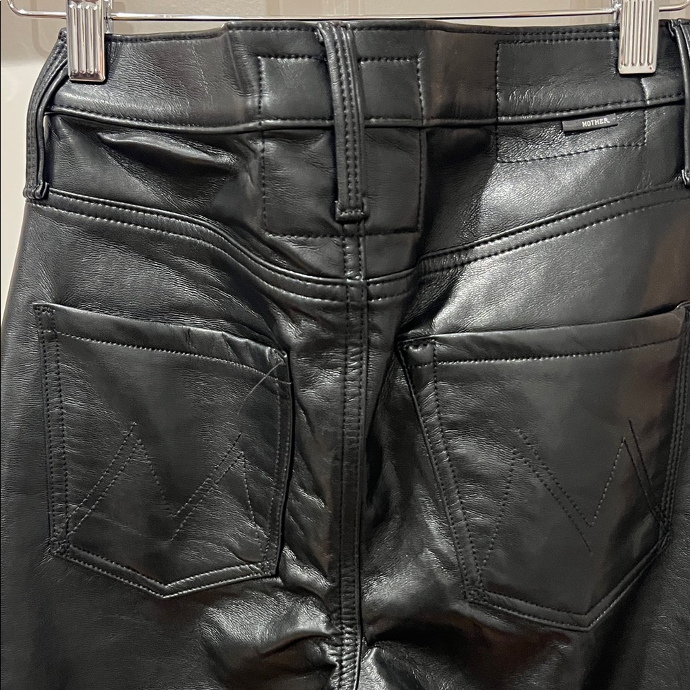 MOTHER Rider Leather Pant - Picture 6 of 7